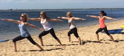 Melissa Filiano beach yoga